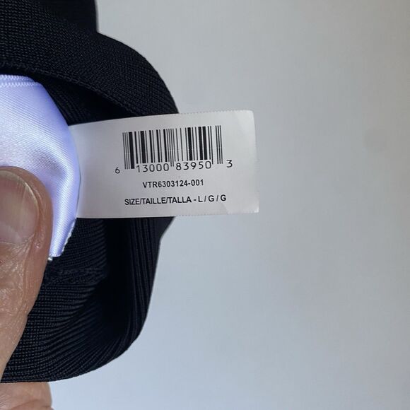 Harve Leger Cropped Fitted Jacket L Black V-neck Short Sleeve Zipper Y2K Party - Picture 7 of 8